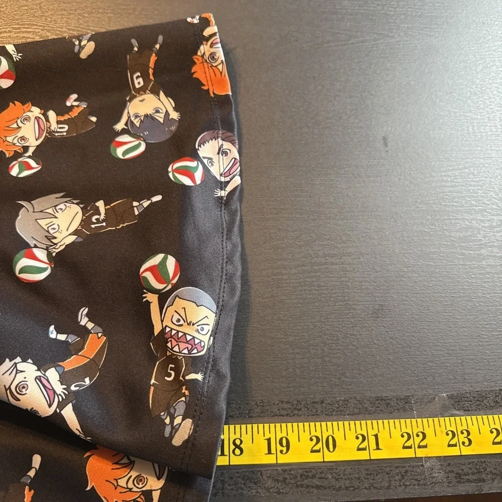 Hot Topic Haikyu Chibi Characters Suspender Skirt Womens L Black Hipster Anime - Picture 10 of 11